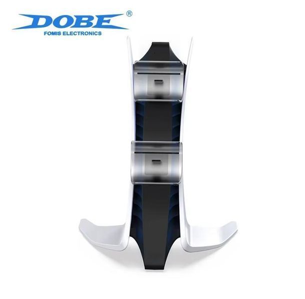 Вертикальна зарядна станція Dobe TP5-0557 для геймпадів Sony DualSense (PS5) c підсвічуванням індикатора заряду 1446 фото