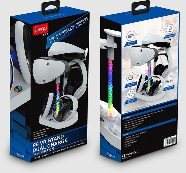 Многофункциональная подставка iPega PG-P5V001 для шлема Sony PlayStation VR2 и наушников с зарядкой для 1451 фото
