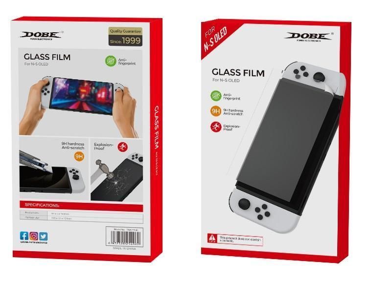 Закаленное защитное стекло Dobe TNS-1156 для игровой консоли Nintendo Switch OLED 1231 фото