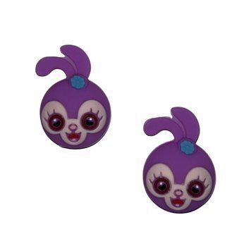 Силіконові накладки на стіки Purple Bunny для Nintendo Switch (2шт.) 0631 фото