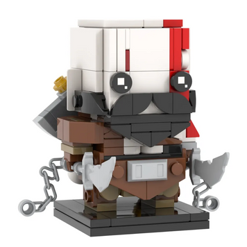 Конструктор MOOXI Brick Headz: God of War Kratos (189 деталей) 1487 фото