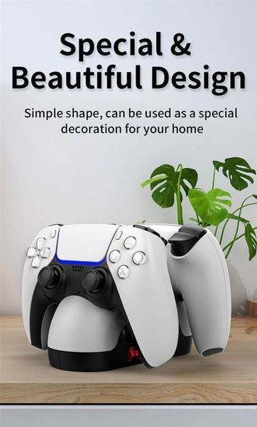 Зарядная станция iPega PG-P5008 для геймпадов Sony DualSense PS5 с индикатором заряда 1452 фото