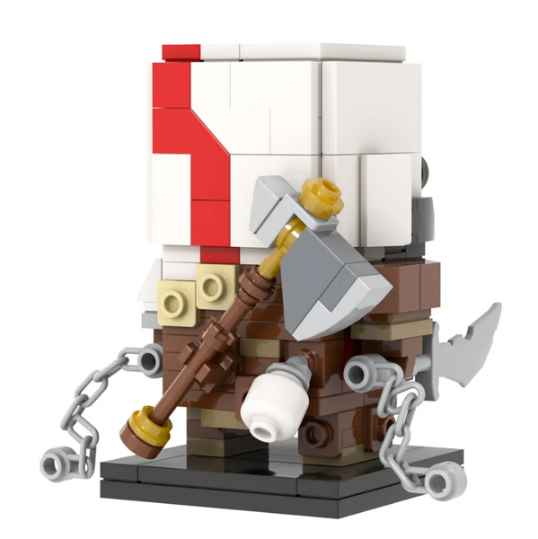 Конструктор MOOXI Brick Headz: God of War Kratos (189 деталей) 1487 фото