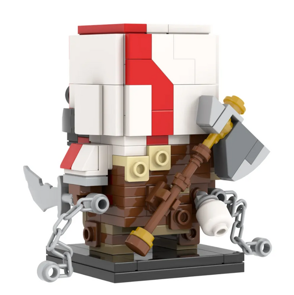 Конструктор MOOXI Brick Headz: God of War Kratos (189 деталей) 1487 фото