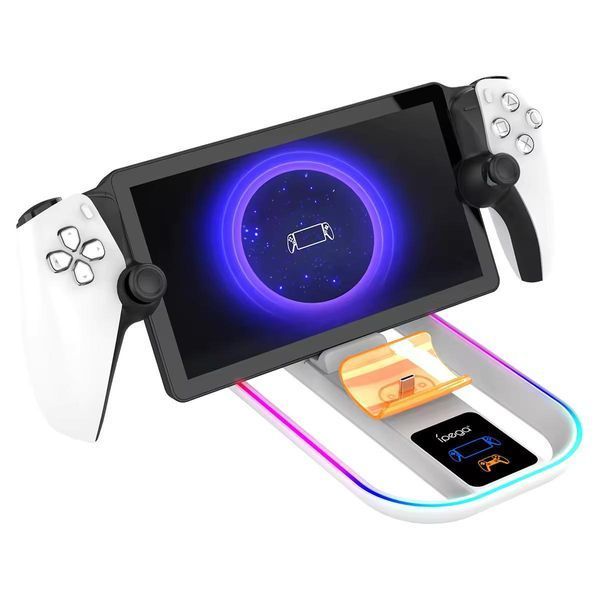 Зарядна станція iPega PG-P5P11 для PlayStation Portal та DualSense з LED-індикацією (White) 0985 фото