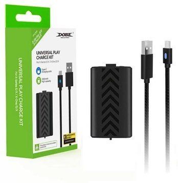 Акумуляторна батарея DOBE TYX-0634B (1200 mAh) + кабель Type-C (3м) для геймпада Microsoft Xbox Series S|X з LED-індикацією 0986 фото