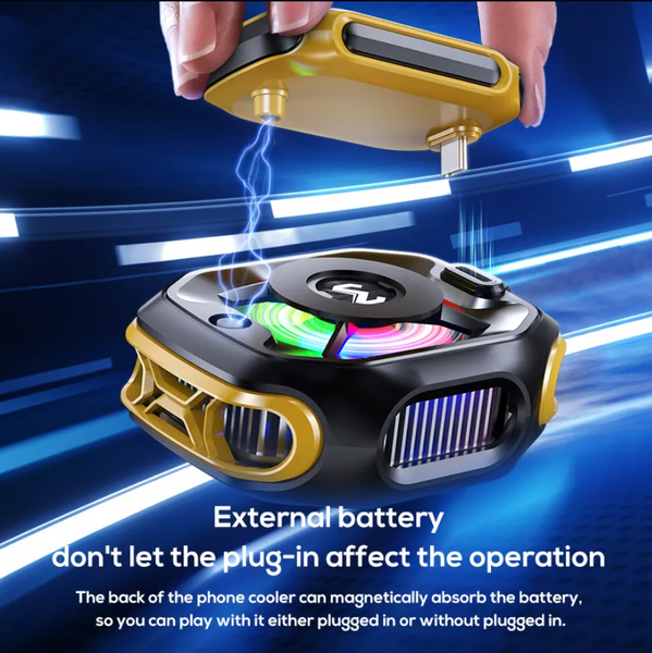 Флагманський магнітний автономний кулер для телефону MEMO&reg; CX-12 з акумулятором 2000 mAh та елементом Пелетьє + RGB 1513 фото