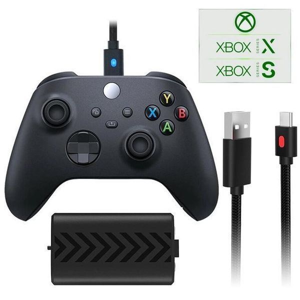 Акумуляторна батарея DOBE TYX-0634B (1200 mAh) + кабель Type-C (3м) для геймпада Microsoft Xbox Series S|X з LED-індикацією 0986 фото