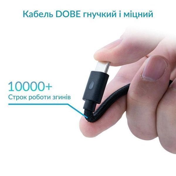 Акумуляторна батарея DOBE TYX-0634B (1200 mAh) + кабель Type-C (3м) для геймпада Microsoft Xbox Series S|X з LED-індикацією 0986 фото