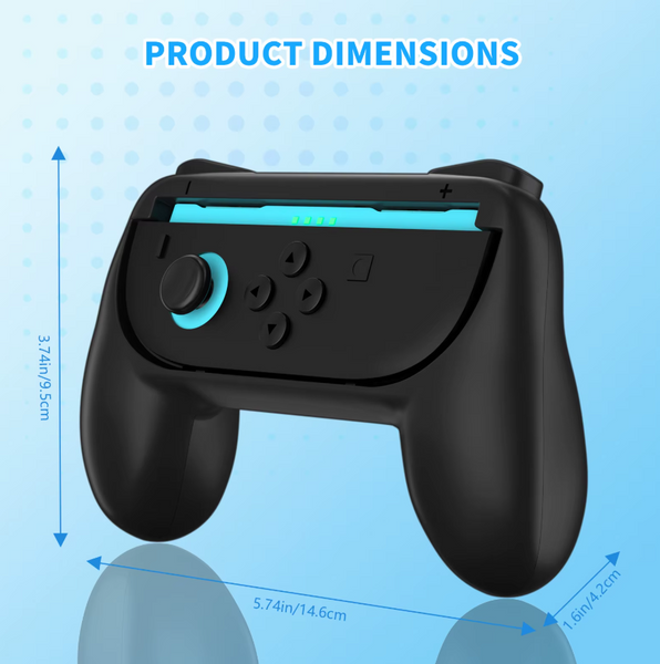 Держатели JYS Controller Grip Black (2 шт.) для Joy-Con Nintendo Switch 2 1536 фото