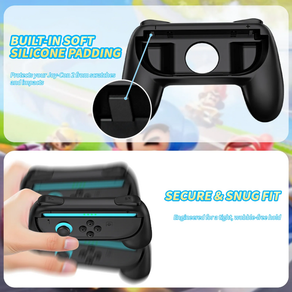 Держатели JYS Controller Grip Black (2 шт.) для Joy-Con Nintendo Switch 2 1536 фото