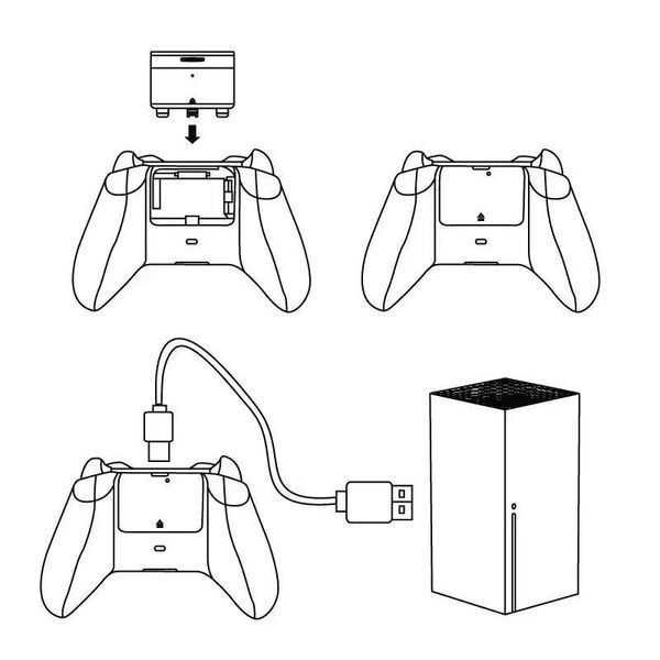 Акумуляторна батарея iPega PG-XBX001 (1000 mAh) + кабель Type-C для геймпаду Microsoft Xbox Series S|X 0987 фото