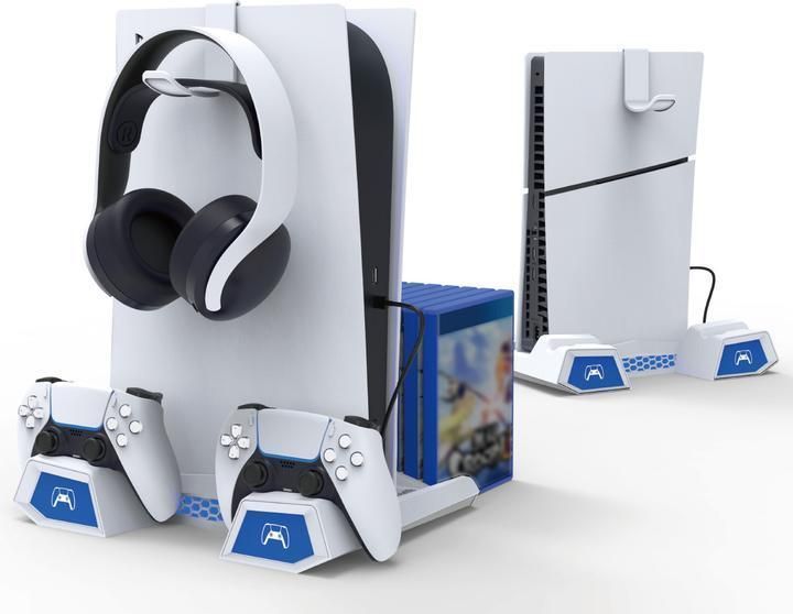 Зарядная станция iPega PG-P5S023 с охлаждением и зарядкой геймпадов для Sony PlayStation 5 Slim с индикатором 1450 фото