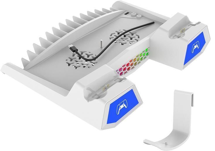 Зарядная станция iPega PG-P5S023 с охлаждением и зарядкой геймпадов для Sony PlayStation 5 Slim с индикатором 1450 фото