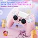Якісний захисний силіконовий чохол Cat Ear White для геймпаду Sony DualSense PS5 + накладки на стіки 1306 фото 5
