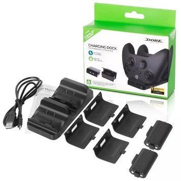 Зарядна станція DOBE TYX-532X + 2 акумулятори (800 mAh x2) для геймпадів Xbox Series S | X / One S | X (Black) 0988 фото