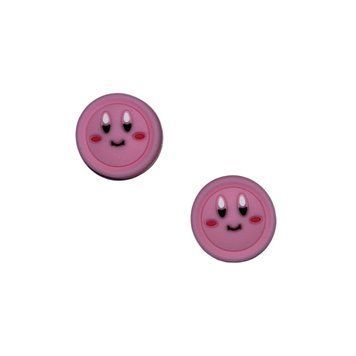 Силіконові накладки на стіки Pink Smile для Nintendo Switch (2шт.) 0664 фото