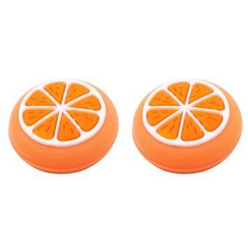 Силіконові накладки на стіки Orange для Nintendo Switch (2шт.) 0850 фото