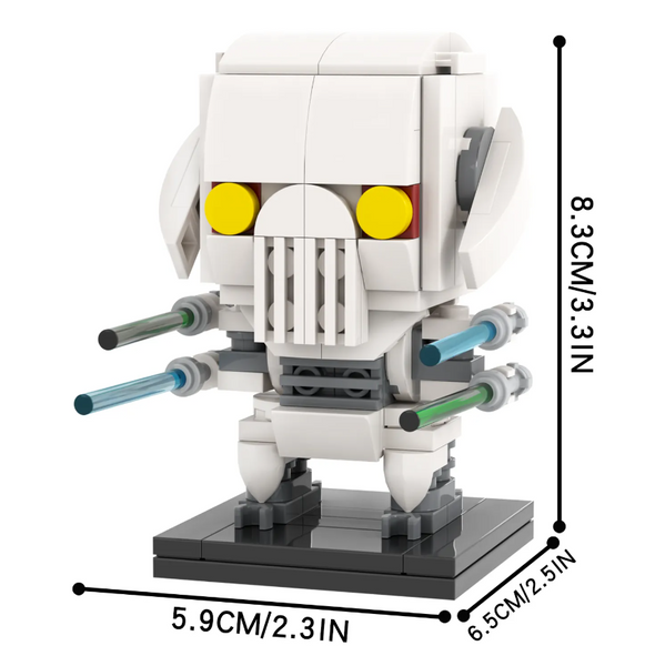 Конструктор MOOXI Brick Headz: Star Wars. General Grievous (113 деталей) 1494 фото