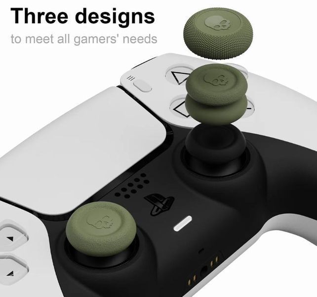 Накладки на стики Skull & Co. Black (6в1) для геймпадов Sony DualSense PS5 / DualShock PS4 / Pro Controller 1240 фото