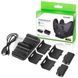 Зарядна станція DOBE TYX-532X + 2 акумулятори (800 mAh x2) для геймпадів Xbox Series S | X / One S | X (Black) 0988 фото 1